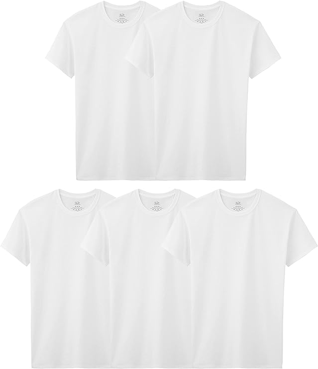 Fruit of the Loom Boys' Eversoft Cotton Undershirts, T Shirts